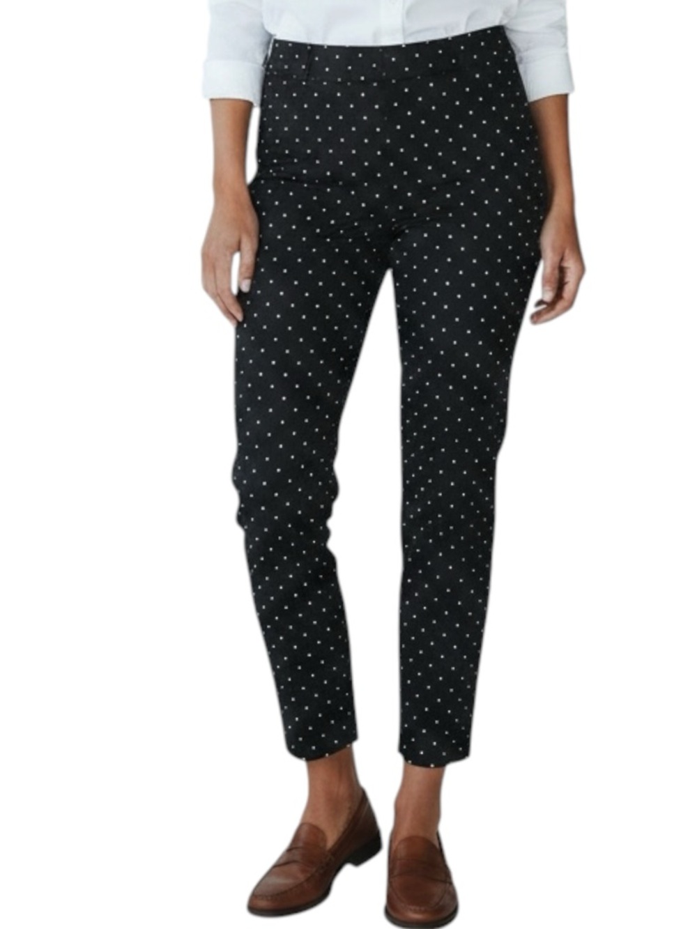 WORTH New York Black Polka Dot Ankle Pants Size 14 — Quiet Luxury!!!